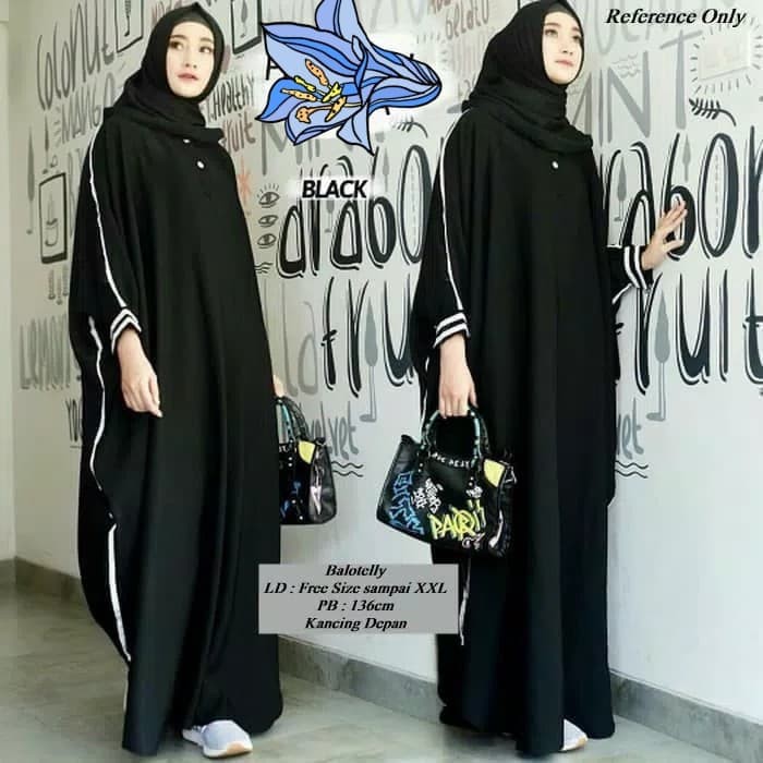 ABAYA SIZE XXXL KANIA MAROON / GAMIS SUPER JUMBO ANAIYA ( 5 WARNA )