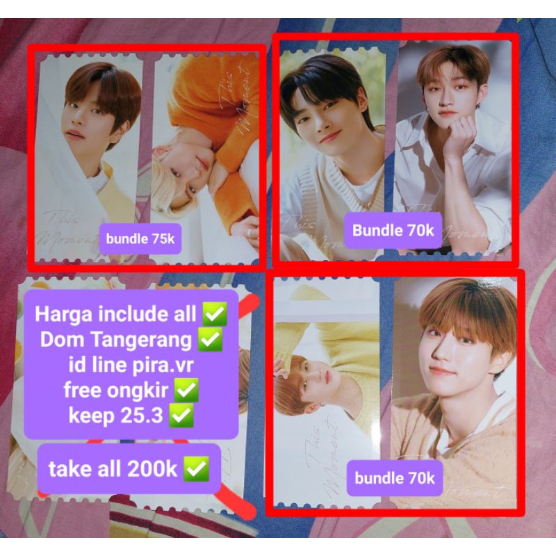 Photo Ticket Nacific bangchan changbin hyunjin lee know felix seungmin han jisung ayen pc nacific