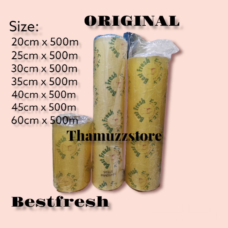 BESTFRESH PLASTIK WRAP 60x500m/ PLASTIK BUNGKUS MAKANAN UK 60cm x 500m