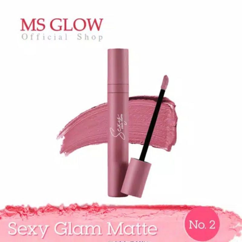 sexy glam matte 02 /lipstik Ms glow nomer 2/sexy glam matte2 /lipstik Ms glow
