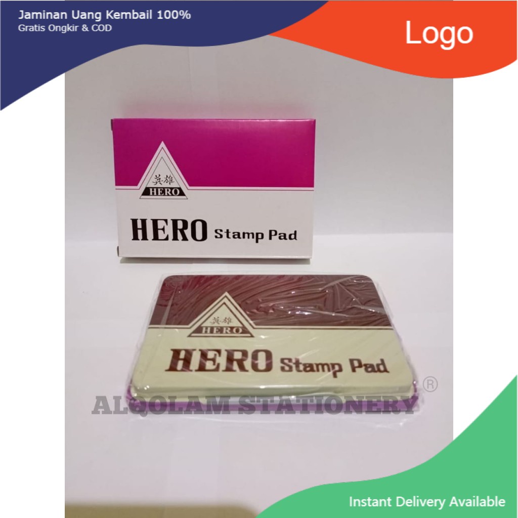 

SATUAN ( 1 PCS ) Stamp Pad Hero Bak Stempel Bantalan Stempel Hero Besar E1470