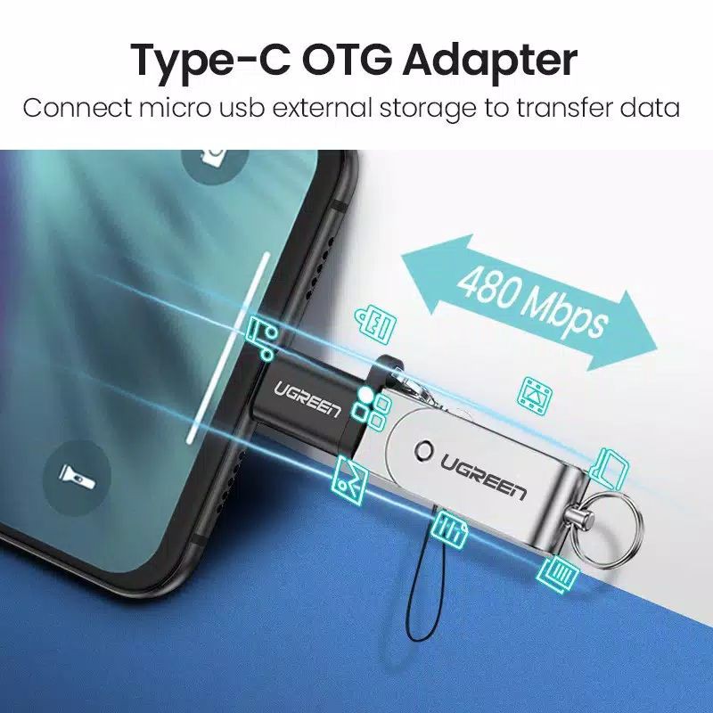 UGREEN Type C to Micro USB OTG Cable Adapter
