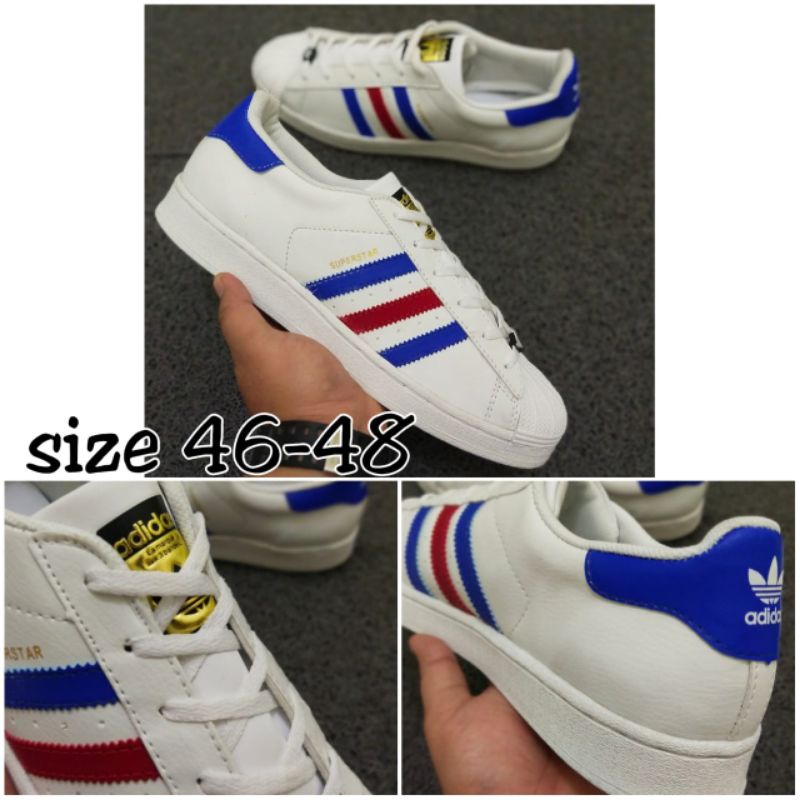 SEPATU PRIA UKURAN JUMBO BIG SIZE 46 47 48 ADIDAS SUPERSTAR SNEAKERS PRIA UKURAN BESAR