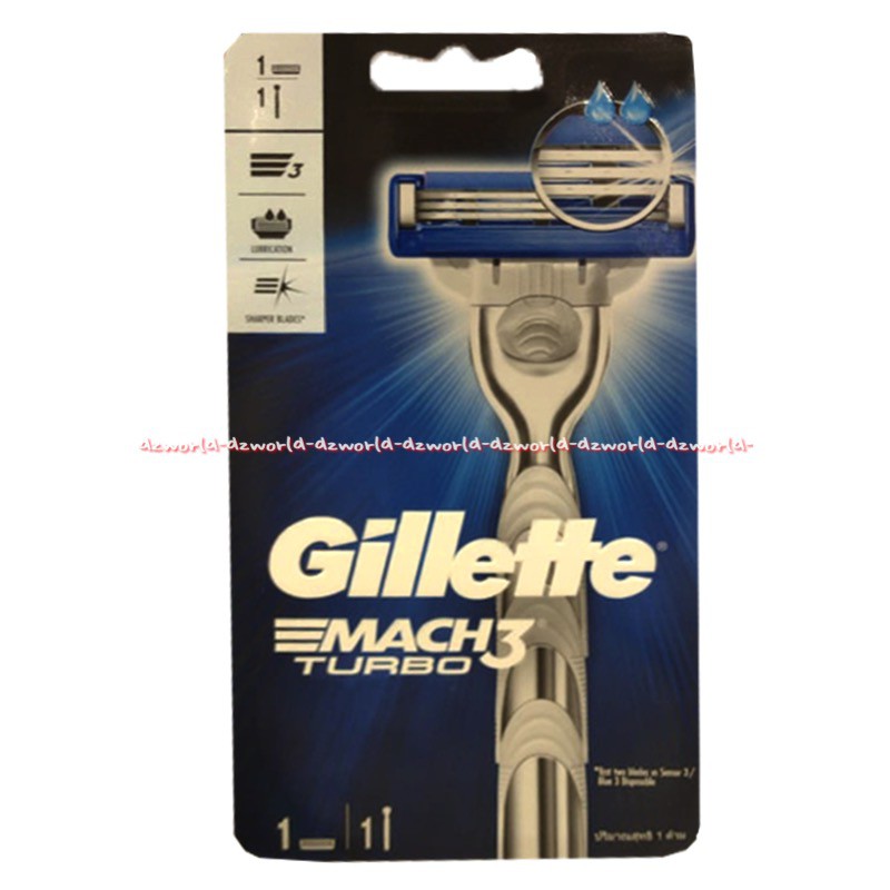 Gillette Mach3 Turbo Pisau Cukur Gilet Shave Nano Thin blades Gilete Gilette