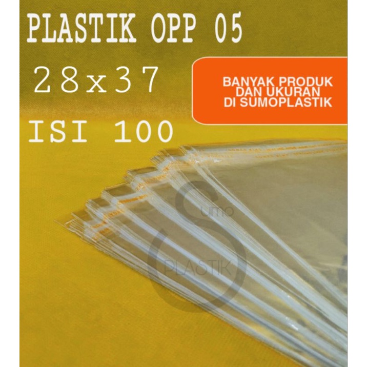 

PLASTIK OPP UK 28x37 TEBAL 05 !! ISI 100 LEMBAR