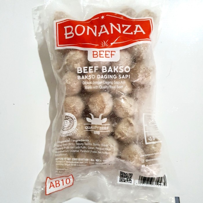 Bonanza Bakso Sapi AB10 500 Gram