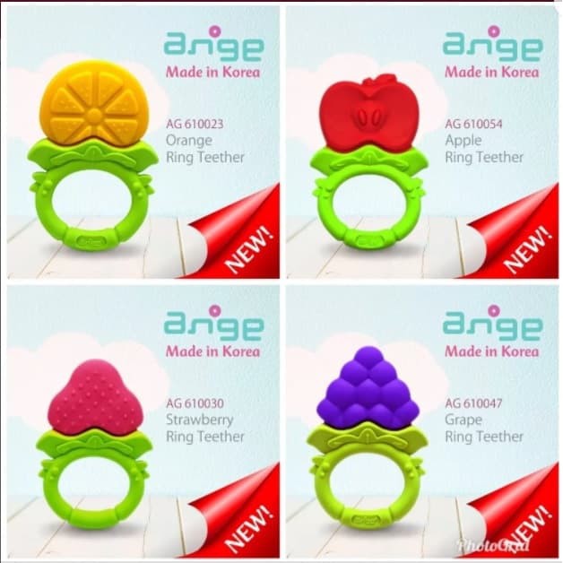 Ange Ring Teether Gigitan Bayi Buah