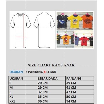 TERMURAH KAOS (M) Anak karakter laki laki 3-4 tahun-3