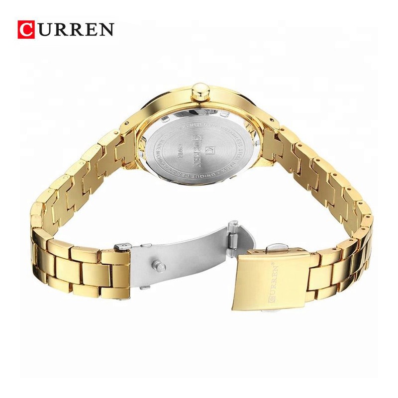 CURREN 9015 Jam Tangan Wanita Analog Stainless Steel WATCHKITE WKOS