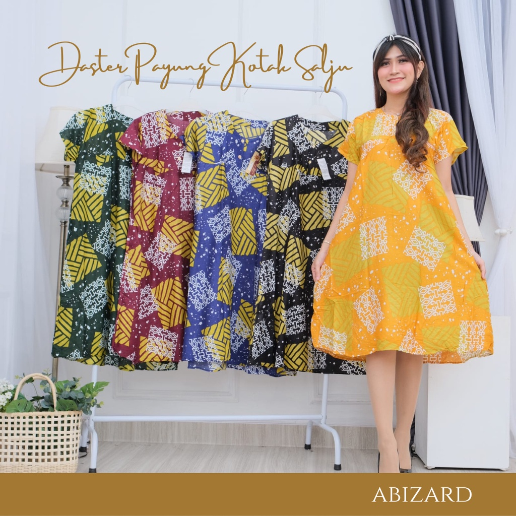 Abizard Daster KIMONO MELODY Jumbo LD 120 Busui Friendly Daster Payung Busui Jumbo Drees Rumah Murah