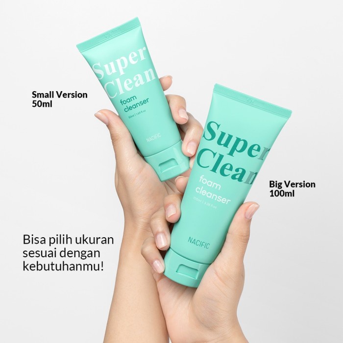 NACIFIC Super Clean Foam Cleanser 100gr/50gr -BPOM