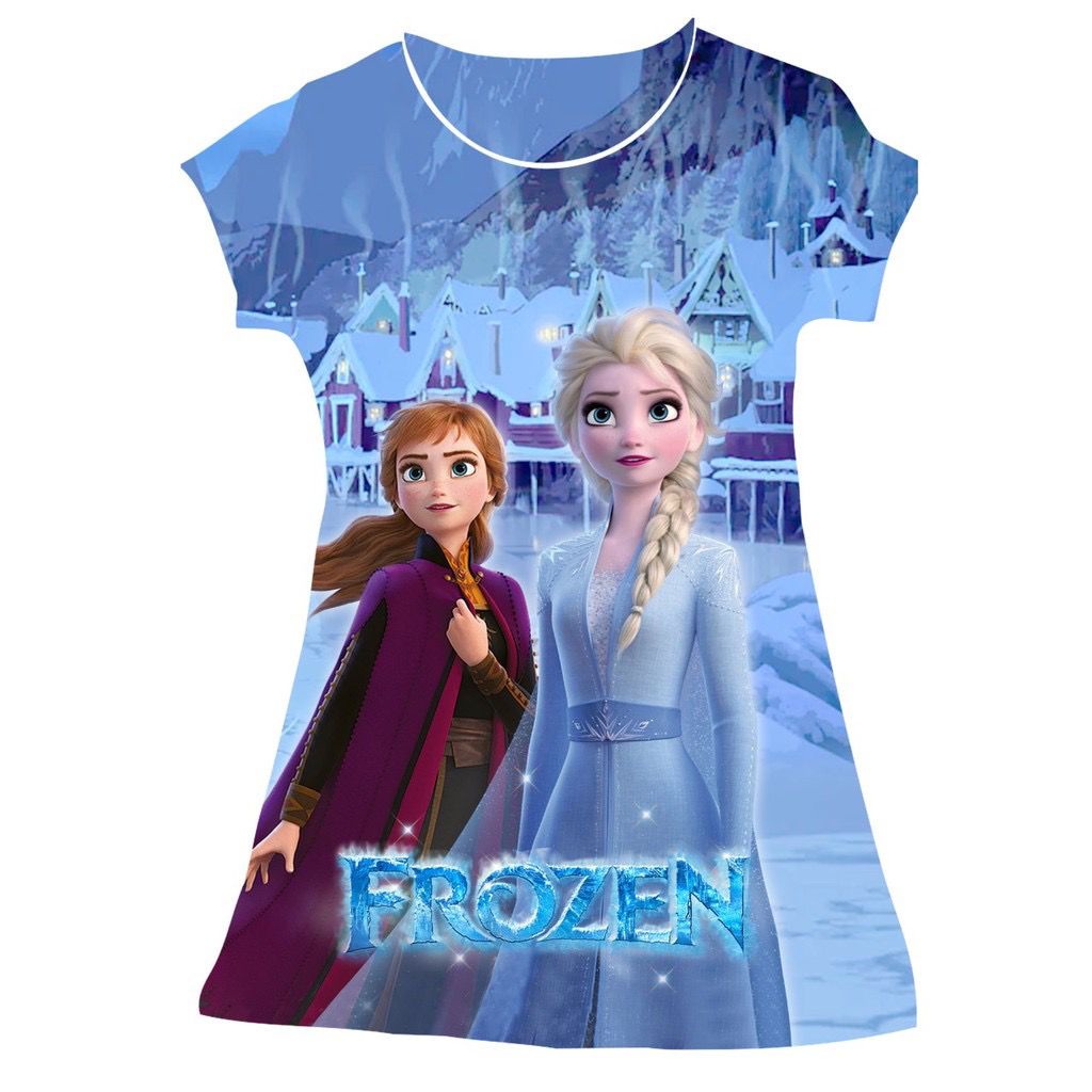 DRESS AAK SCUBA MOTIF FROZEN