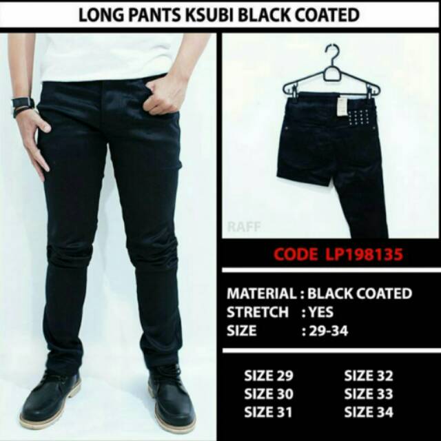 Long Pants Ksubi Black Coated