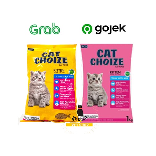 Cat Choize kitten tuna dan salmon kitten 1 kg makanan kucing 1 kg  paling murah/maknan anak kucing