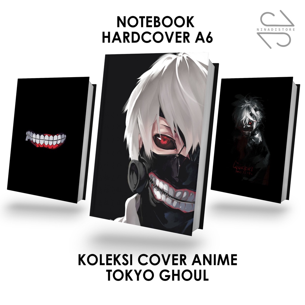 

Pocket Book/Notebook Hardcover A6 isi polos dan garis Gambar Tokyo Ghoul