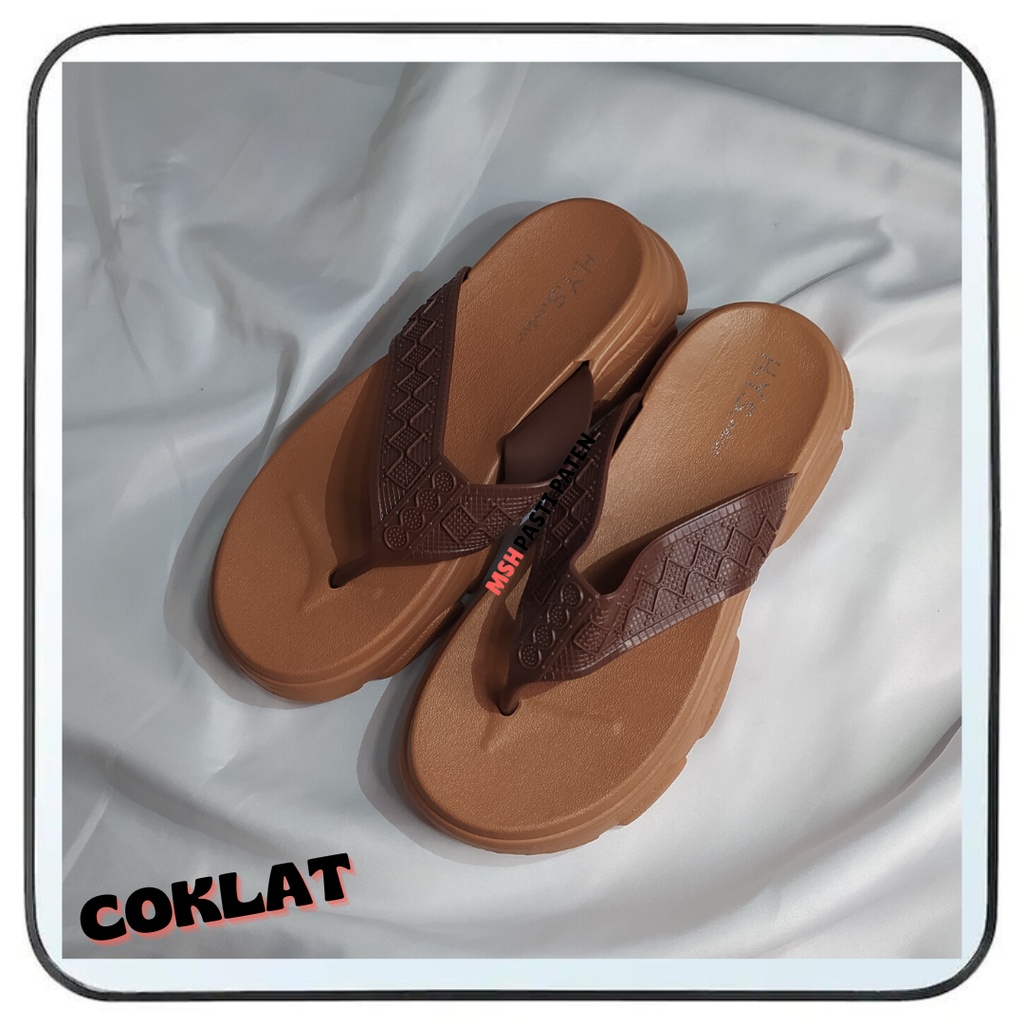 Sandal Wedges Jepit Impor wanita Termurah Hys Ori