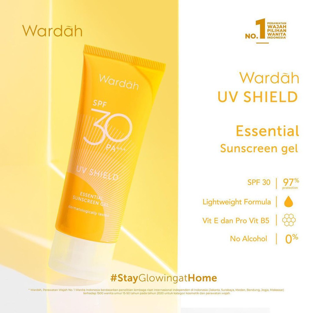 Wardah Uv Shield Essential Sunscreen Gel SPF 30 40ml