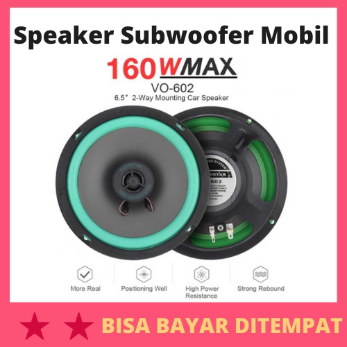 Speaker Subwoofer Mobil HiFi 6.5 Inch 160W 1 PCS / Speaker Spiker Subwoofer Pintu Mobil Aktif Agya A