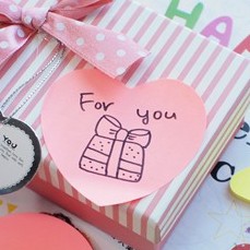 

Stick'n Die Cut Love 21448 Neon Pink Heart / Sticky note motif hati memo tempel kreasi