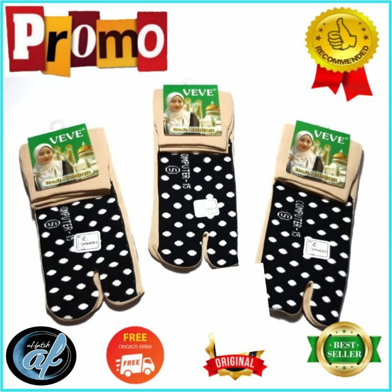 KAOS KAKI PENDEK WANITA KREM POLKADOT