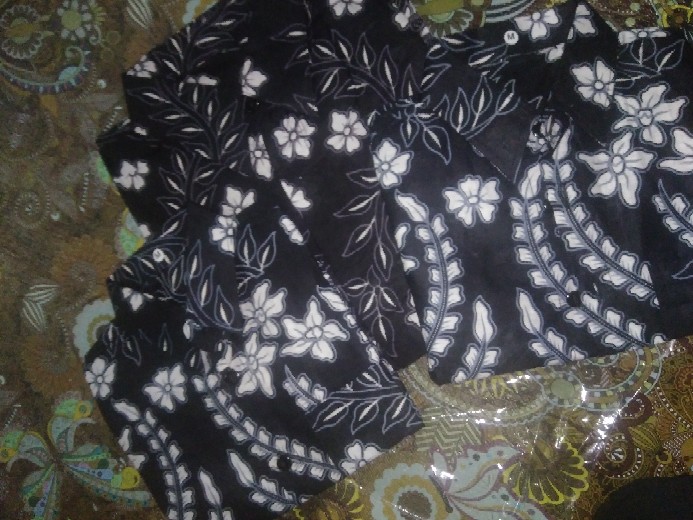 Baju Batik Couple Ayah Dan Anak Cowok Motif Manuk Tarung Abu / Kemeja Ayah Dan Anak Terlaris / Cod