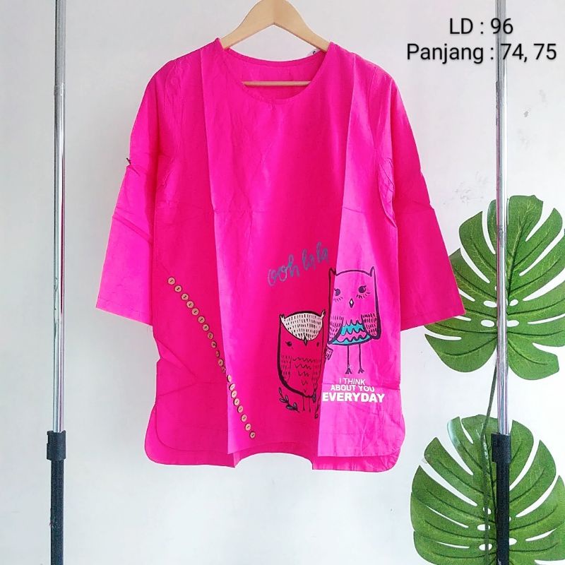 atasan blus blouse lengan panjang wanita brand mosco bahan katun lembut adem premium motif print gam