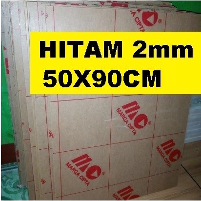 

Acrylic / acrilic / akrilik Hitam glossy tebal 2mm ukuran 50x90cm