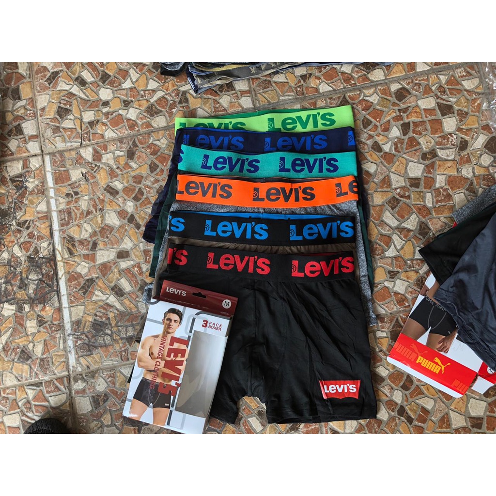 CELANA DALAM PRIA DEWASA BOXER 3 PCS REAL PICTURE