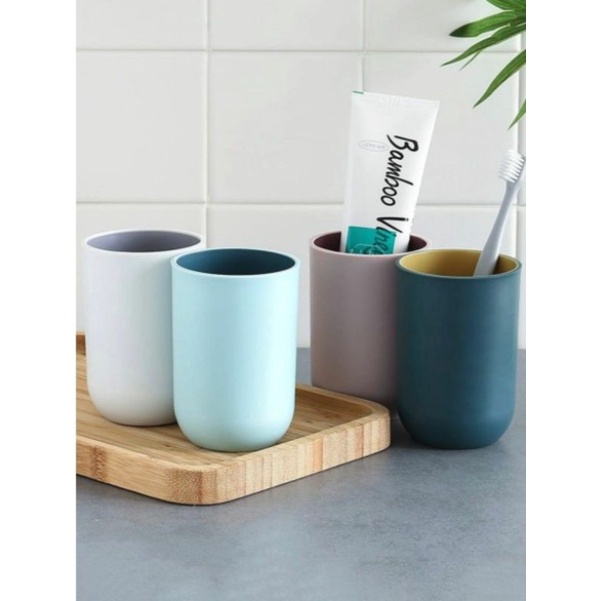 (CTSHOP1)CANGKIR KUMUR Gelas Sikat Gigi Odol Kamar Mandi Wadah Serbaguna Murah