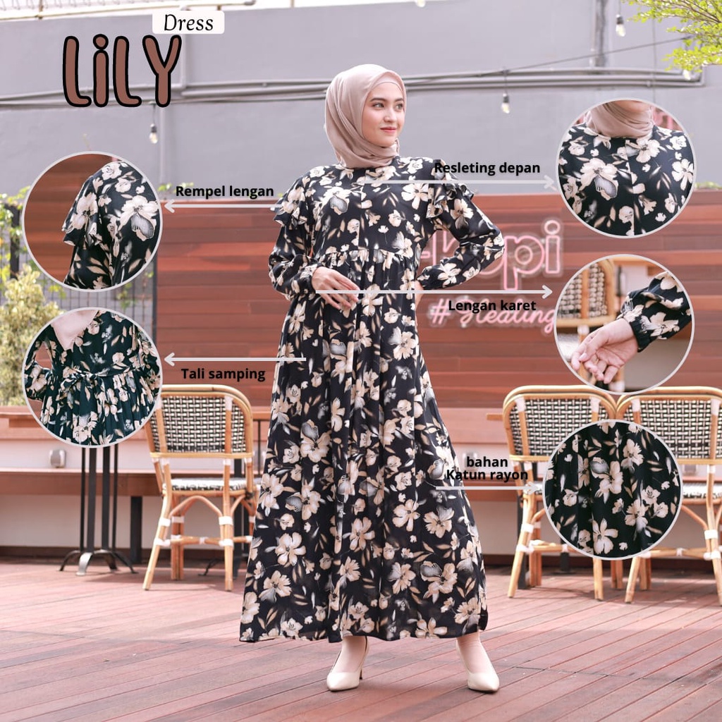 BeautyOne - Homey Dress Lily Gamis Dewasa Jumbo Bahan Katun Rayon Premium Nyaman Dipakai | Bisa Cod