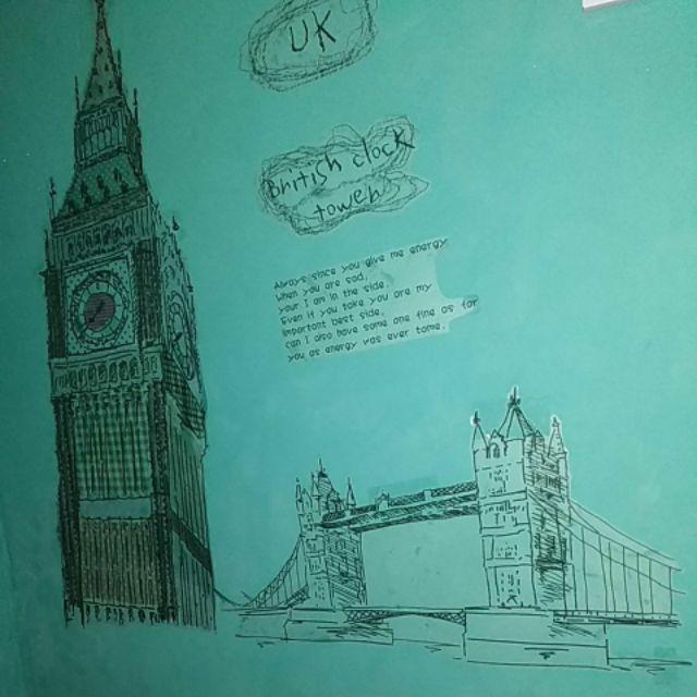 Wall Sticker Xl British Clock Dbs Ay 859