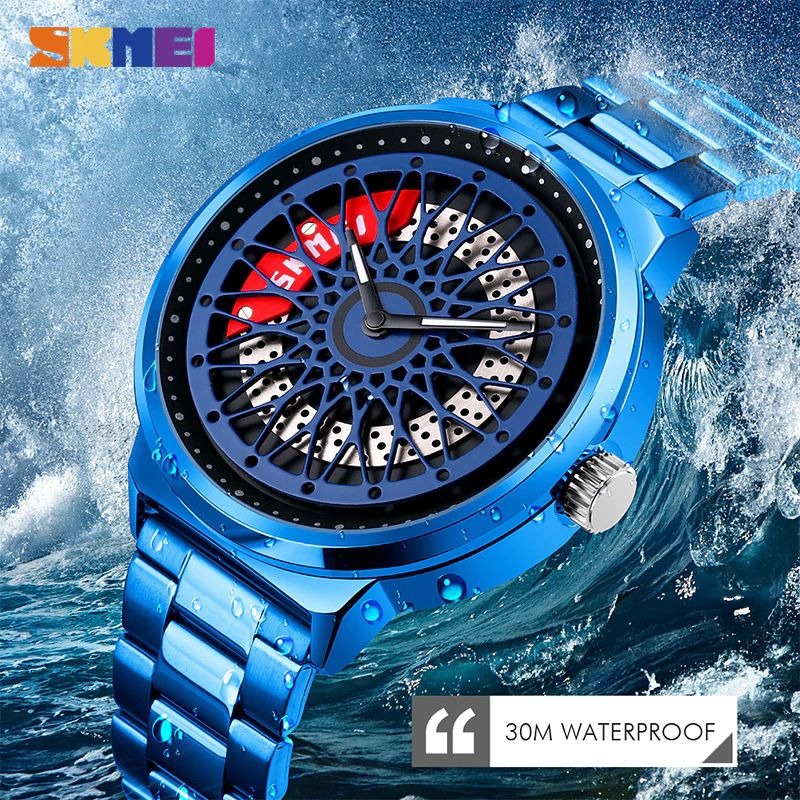 SKMEI 9217 Jam Tangan Pria Analog Stainless Steel WK-SBY