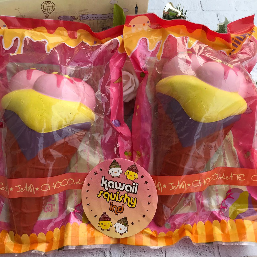 Kiibru Jumbo  Ice Cream deffect Squishy  Shopee  Indonesia