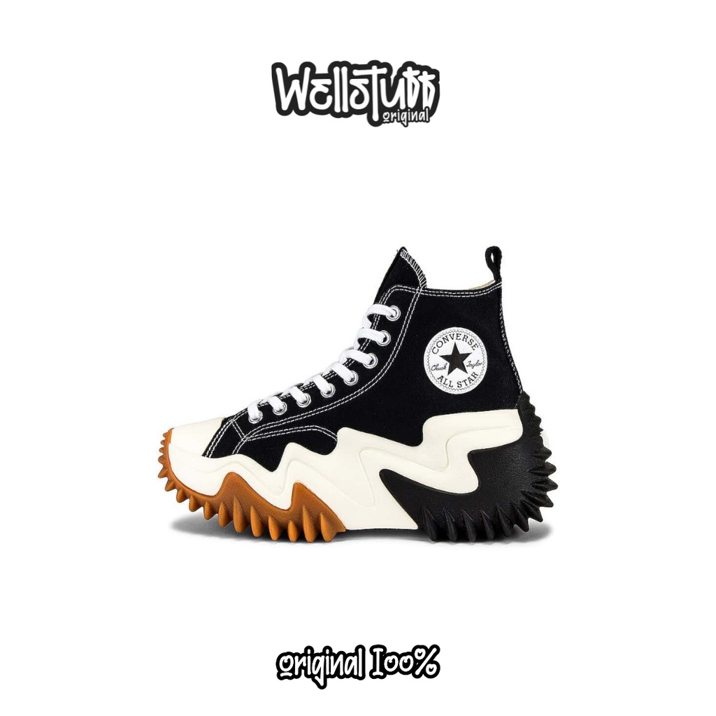 Sepatu Converse Run Star Motion Platform Black White Original 171545C