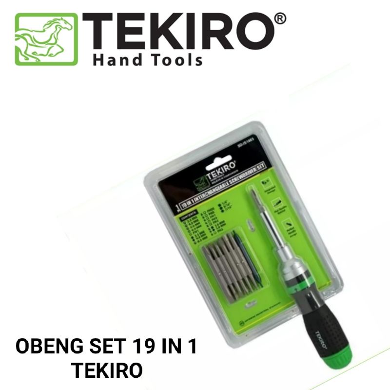 Obeng set 19 in 1 Tekiro  SD - IS1465