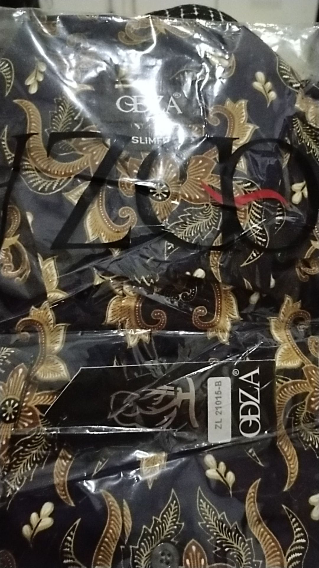 Odza Busana Batik Lengan Panjang Slim Fit Modern Hem Pekalongan Solo Ebhisa