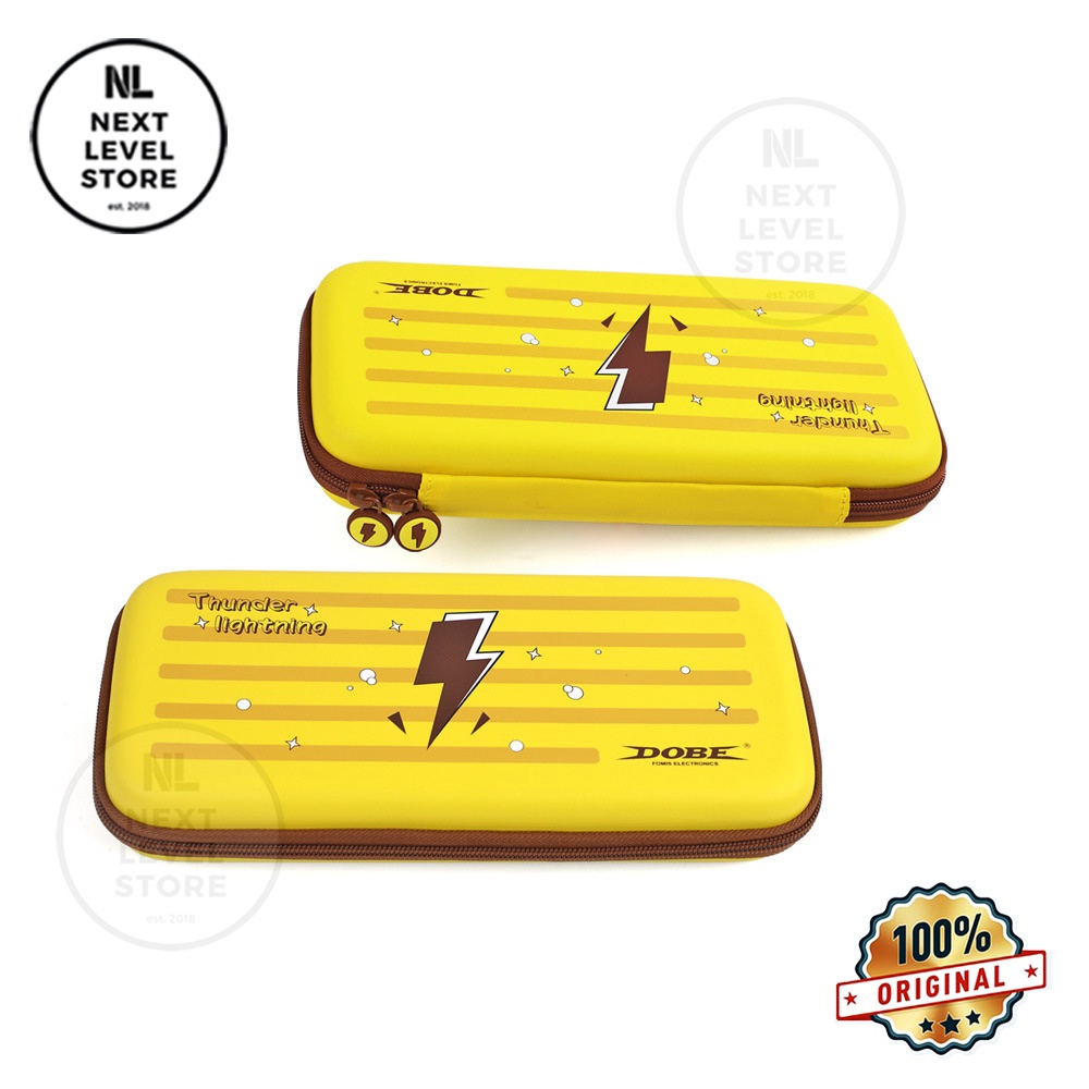 DOBE Storage Case Yellow Pikachu Nintendo Switch OLED V1 V2 TNS-1130 - Original