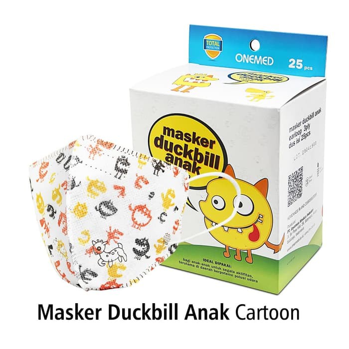 OneMed Masker Duckbill Anak Karet 3ply OJB