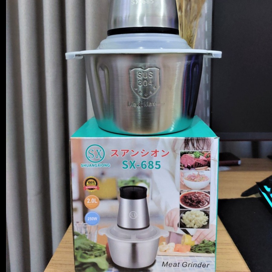 PROMO!! Blender Shuangxiong SX-685 Portable 250W Original Anti Karat / Blender Daging, Sayur dan Buah Serbaguna