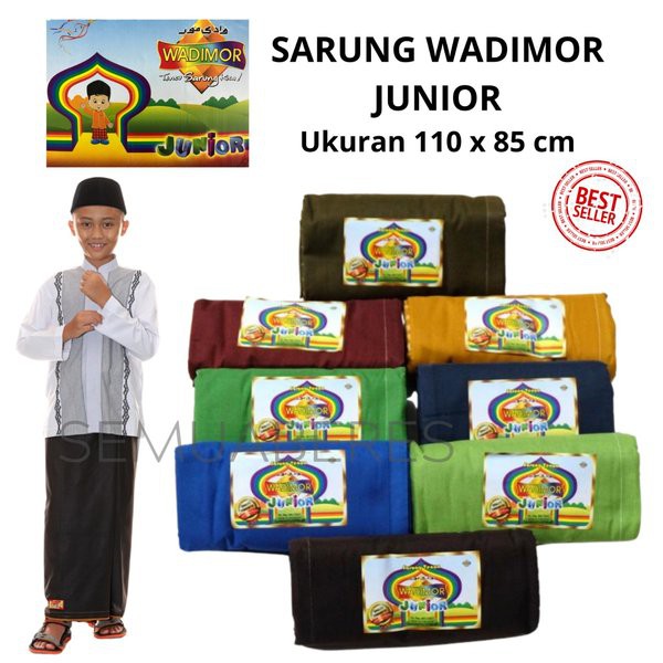 Sarung Wadimor Anak Warna  I Sarung Wadimor Junior  I Sarung Anak I Sarung Polos