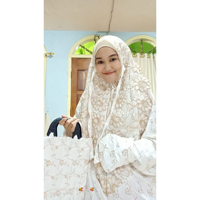 MUKENA SUTRA JEPANG TERUSAN MILO NEW | RUKUH PREMIUM FREE TAS