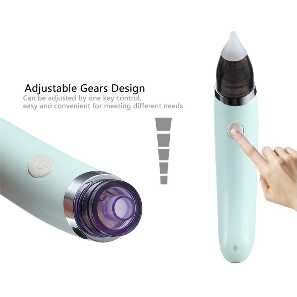 Alat Pembersih Hidung Bayi Elektrik Little Bees Baby Nasal Aspirator - Green