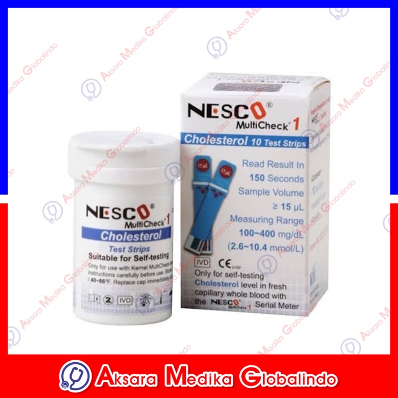 Nesco Cholestrol Test Strip Cholestrol Box 10 strip #AMG