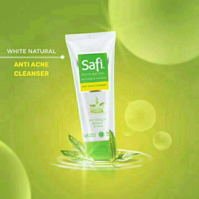 [ GROSIR ] Safi White Natural oil contol &amp; anti acne cleanser50g , 100g