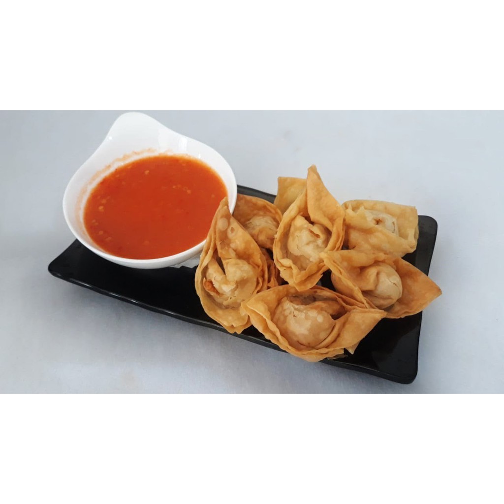 Crispy Shrimp Wonton - Dimsun Pangsit Udang Frozen - Pangsit Wonton Udang Halal