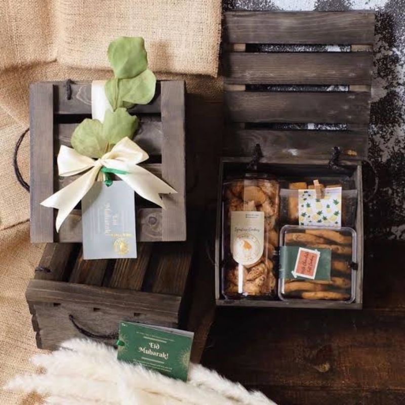 

[Tray Only] Hampers Idul Fitri Gift Box Tahun Baru Kotak Kayu Serbaguna Box Parcel Box Penyimpanan