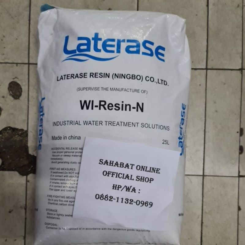 resin softener laterase buat air berkapur