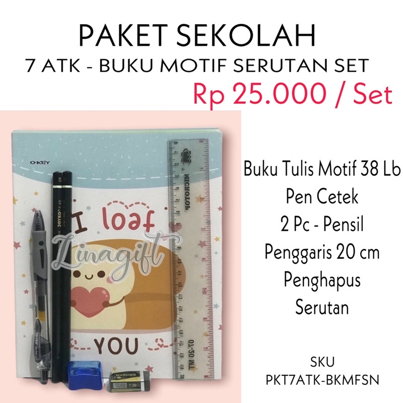 ( Set Paket Motif ) ALAT TULIS SEKOLAH LENGKAP / MEWARNAI / KADO SUVENIR CUSTOM ULANG TAHUN / HADIAH LOMBA 17 AGUSTUS / COLORING STATIONERY SET / BUKU A5 NOTES PEN PENSIL / GOODIE BAG BINGKISAN SOUVENIR