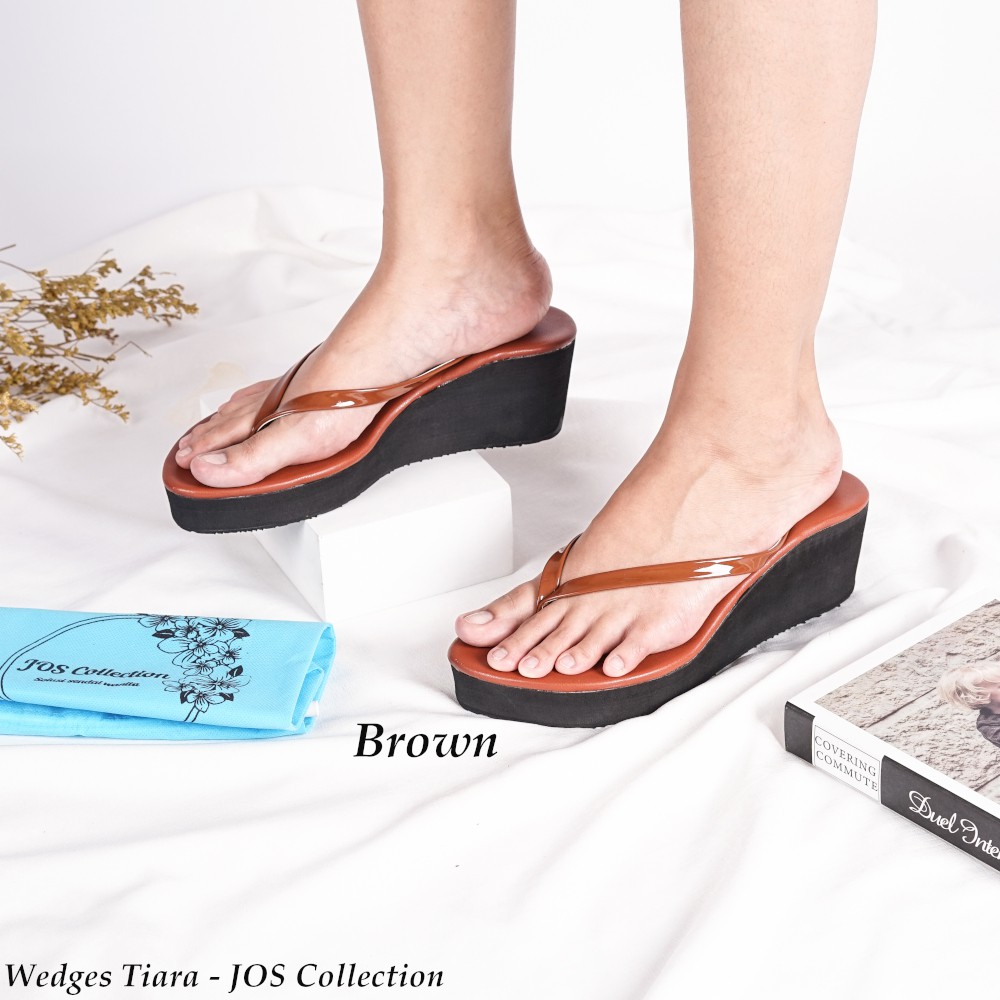 Sandal Wedges Wanita - Tiara Tinggi 7 cm by JOS Collection