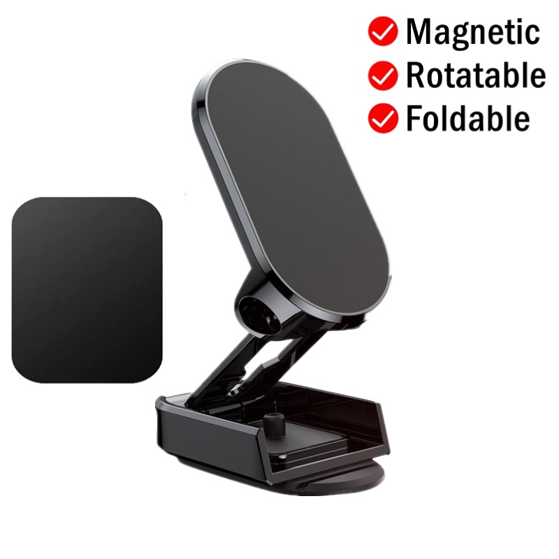 Stand Holder Smartphone Magnetik Kuat Bisa Dilipat Untuk Mobil